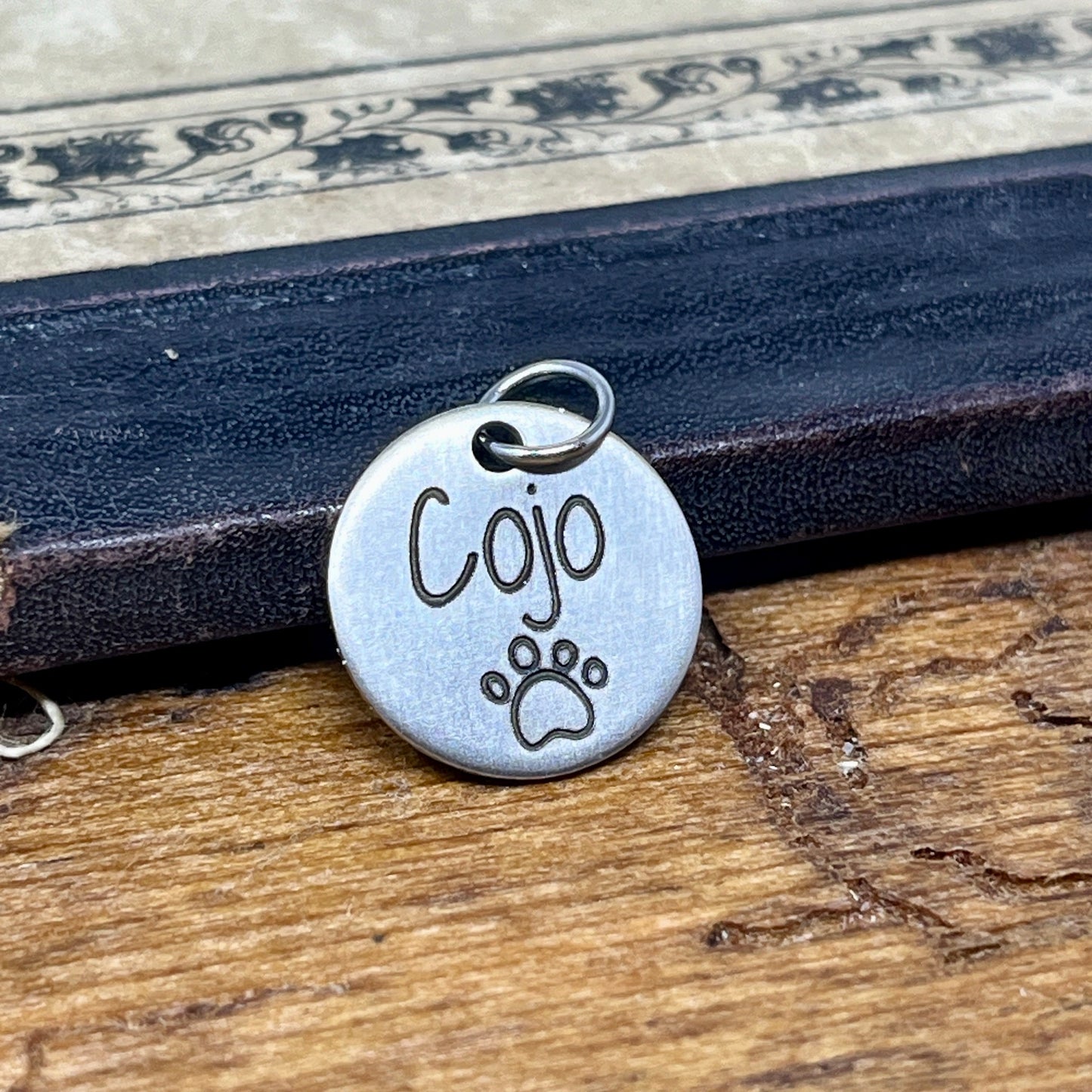 Stainless Steel No Tarnish - Custom Engraved Charms for Bracelets & Necklaces - Dog Charm