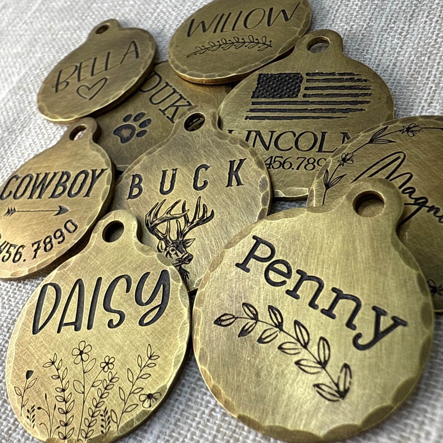 Personalized Pet Memorial Keepsake Tag – Engraved Remembrance Tag