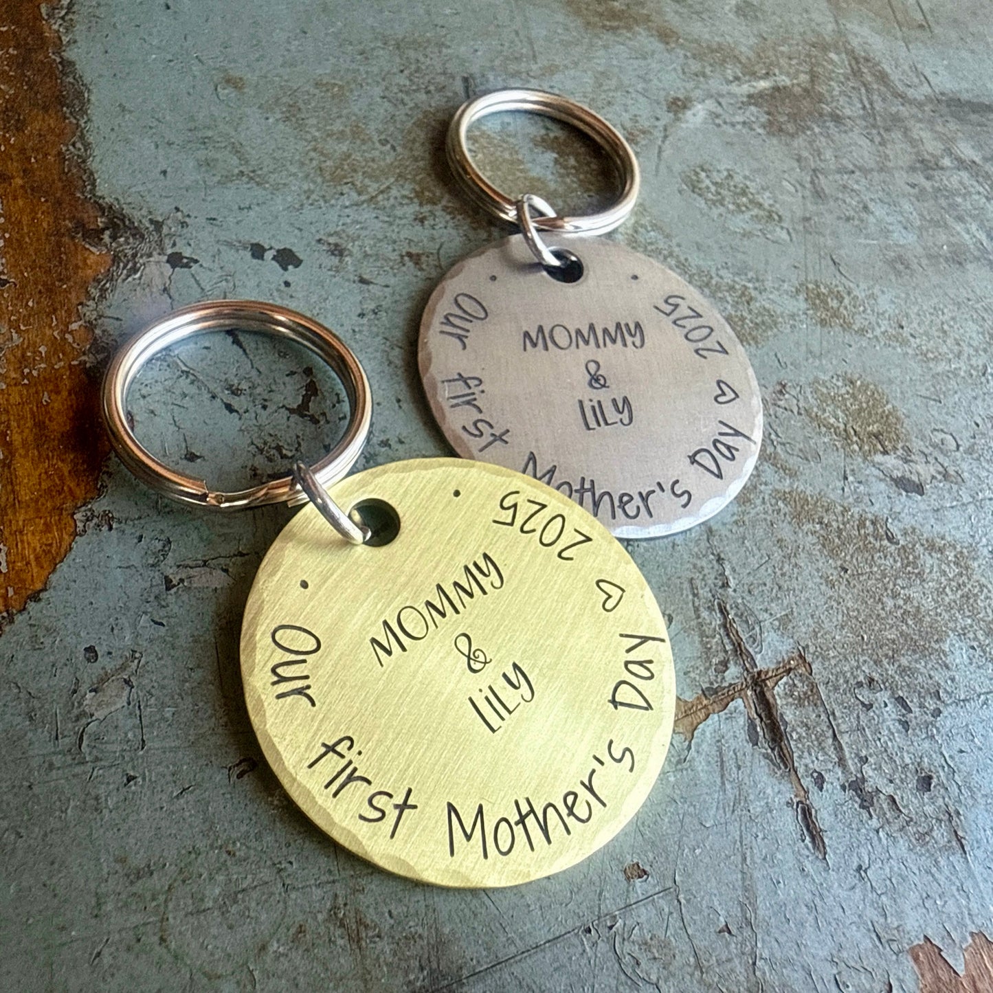 First Mothers Day Gift for New Moms - Our First Mother's Day Keychain - Sentimental Gifts for Mom