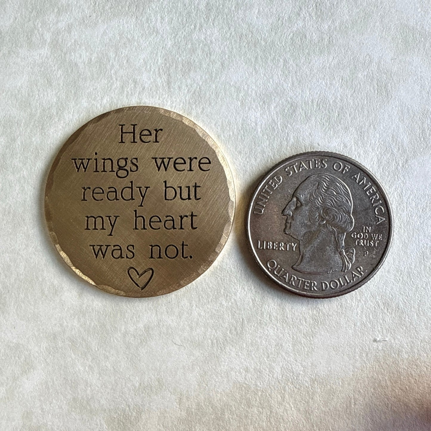 Her Wings Were Ready — Memorial Keepsake Coin