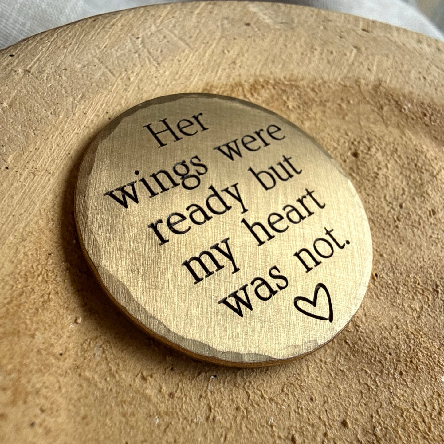 Her Wings Were Ready — Memorial Keepsake Coin