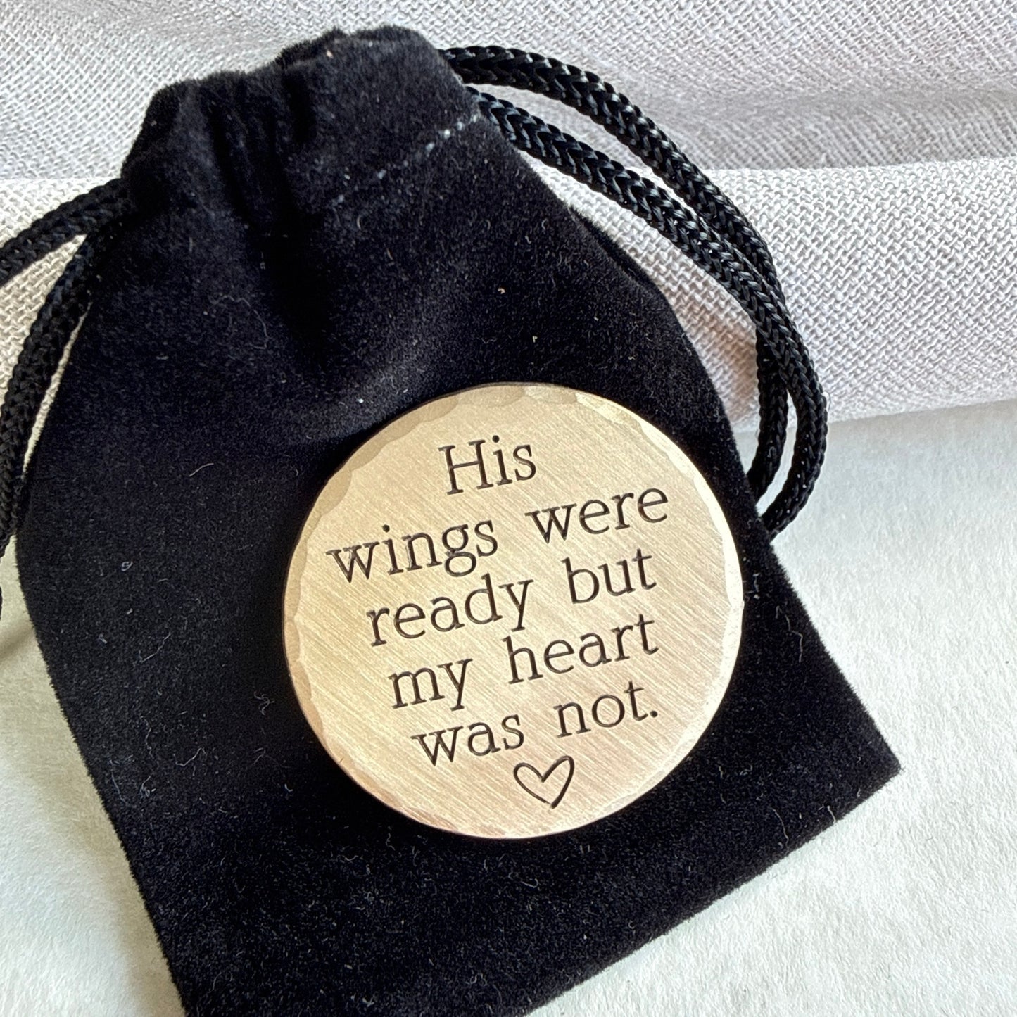 His Wings Were Ready — Memorial Keepsake Coin