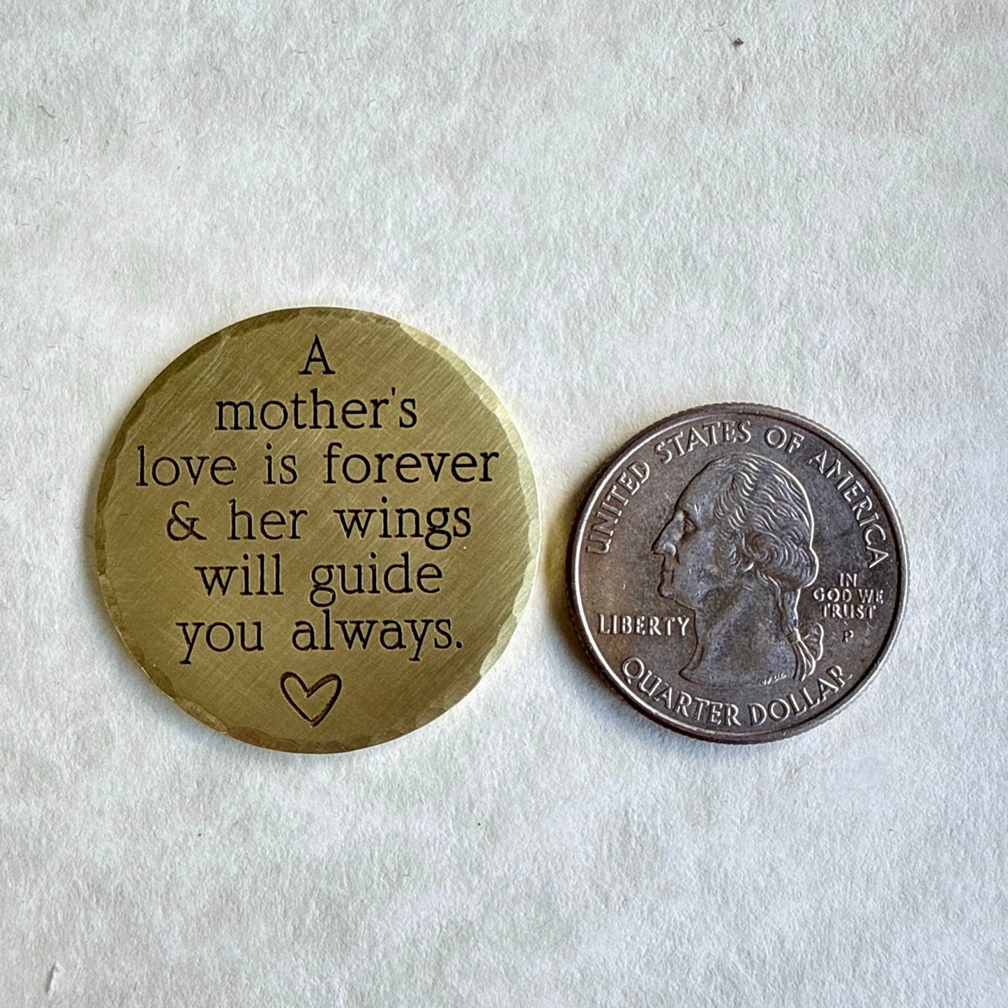 A Mother’s Love Is Forever — Memorial Keepsake Coin