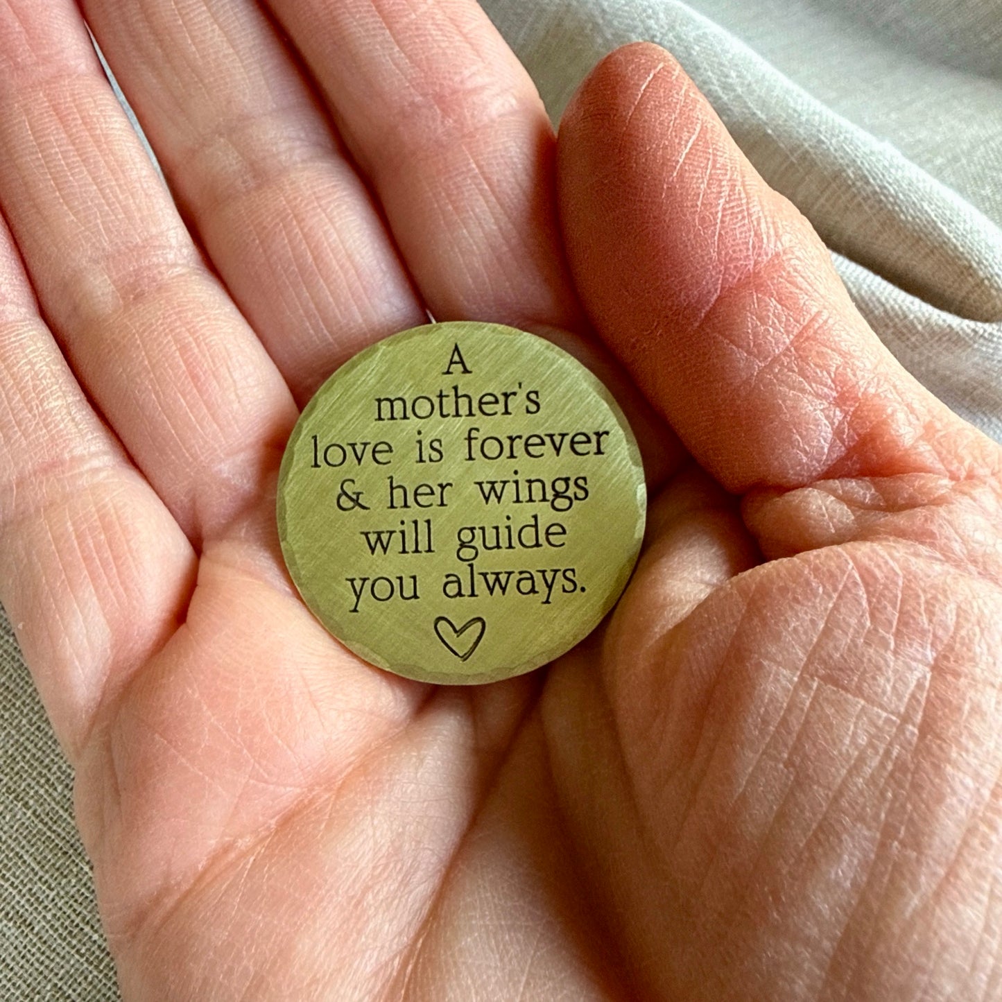 A Mother’s Love Is Forever — Memorial Keepsake Coin