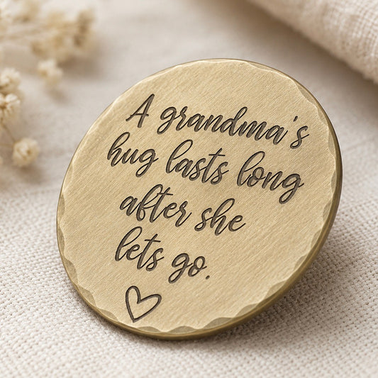 A Grandma’s Hug Lasts Long After She Lets Go — Memorial Keepsake Coin