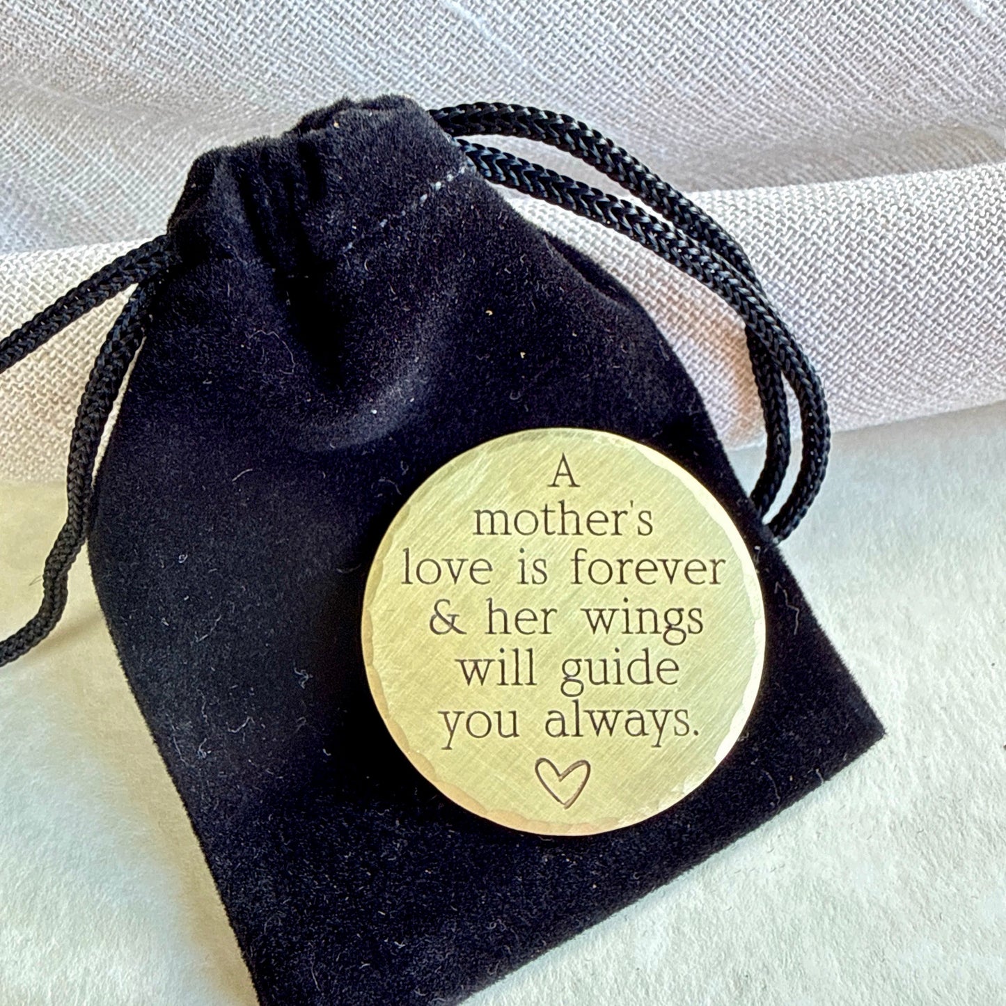A Mother’s Love Is Forever — Memorial Keepsake Coin