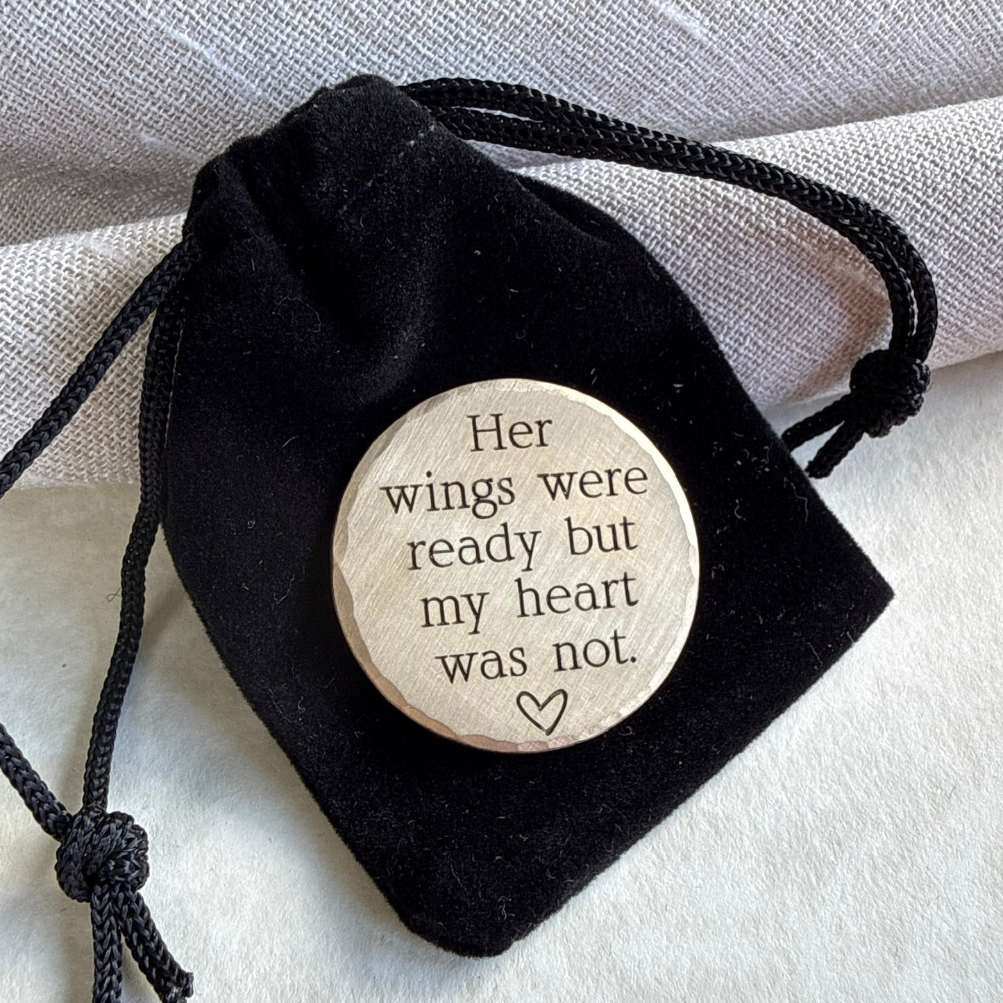 Her Wings Were Ready — Memorial Keepsake Coin