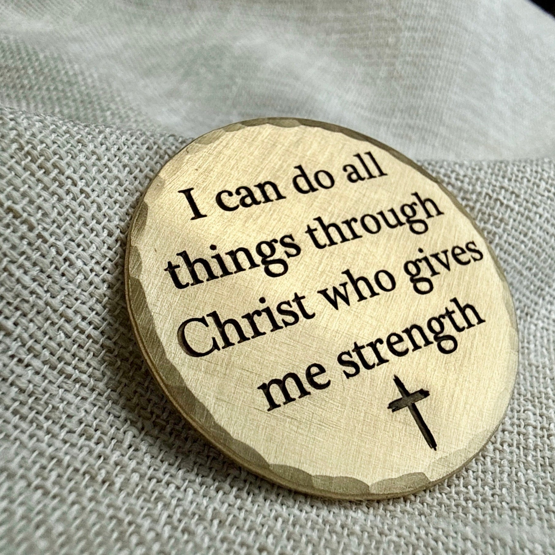 brass scripture coin philippians 4