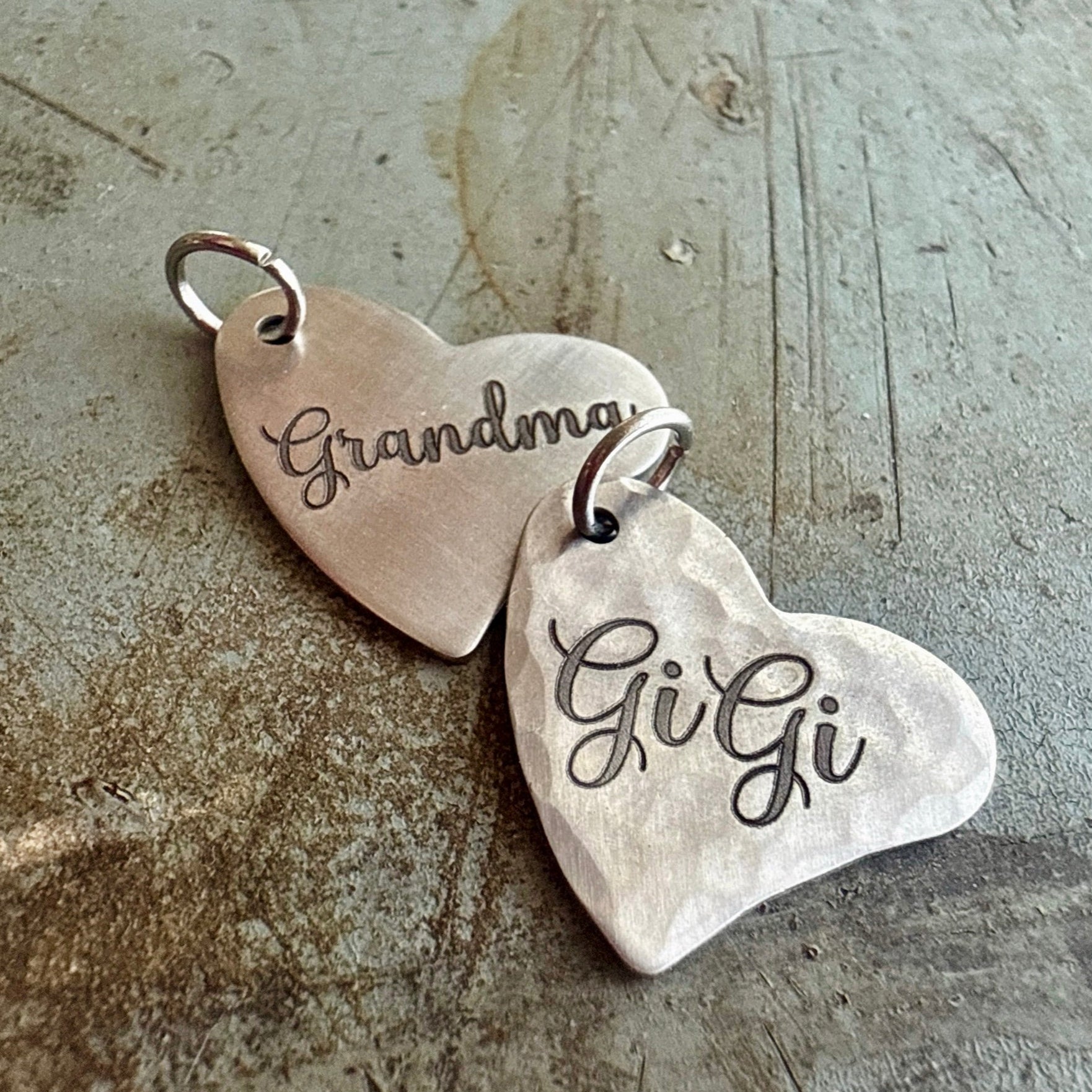 jewelry for honoring Grandma – silver heart charm