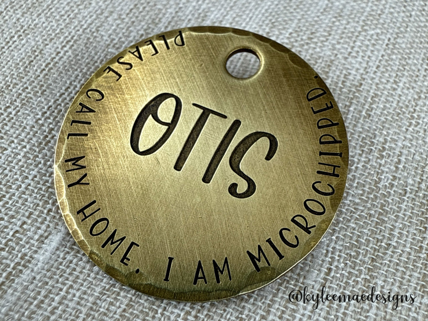 Please Call My Home Microchipped Alert Dog Tag