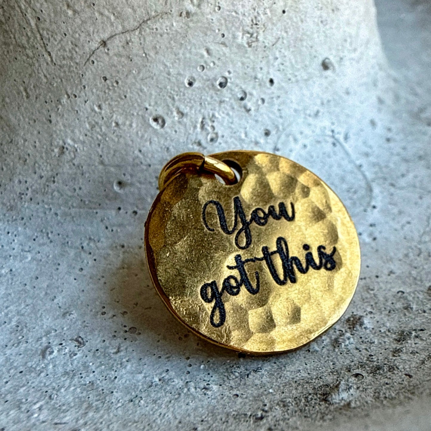 You Got This Charm | Encouragement Gold Jewelry Add-On