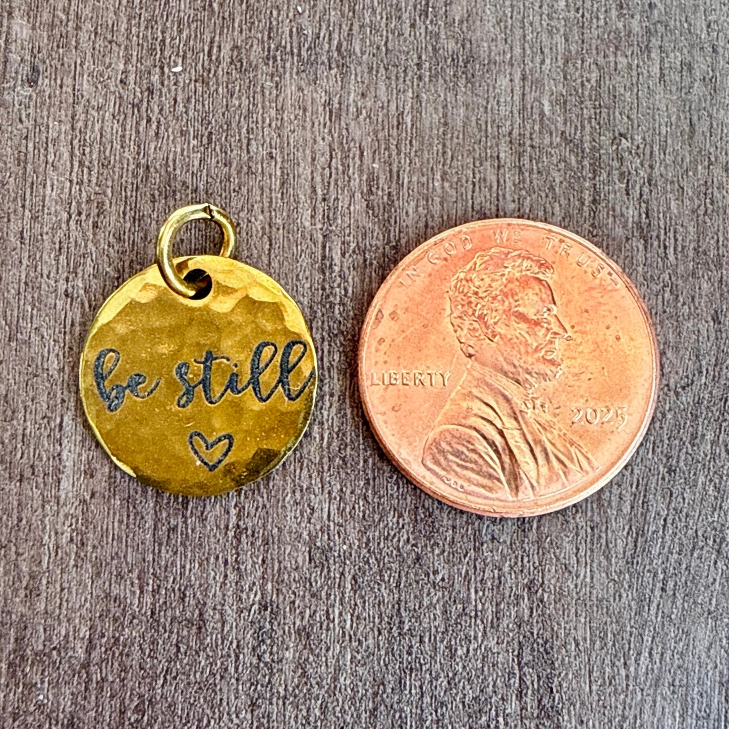 Be Still Charm | Christian Faith Gold Jewelry