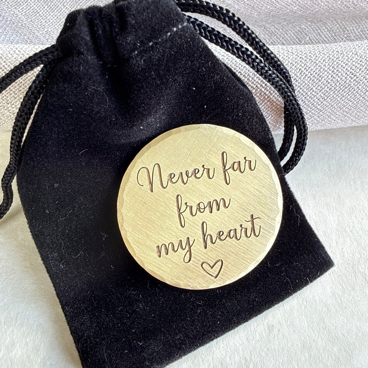 Never Far From My Heart — Memorial Keepsake Coin