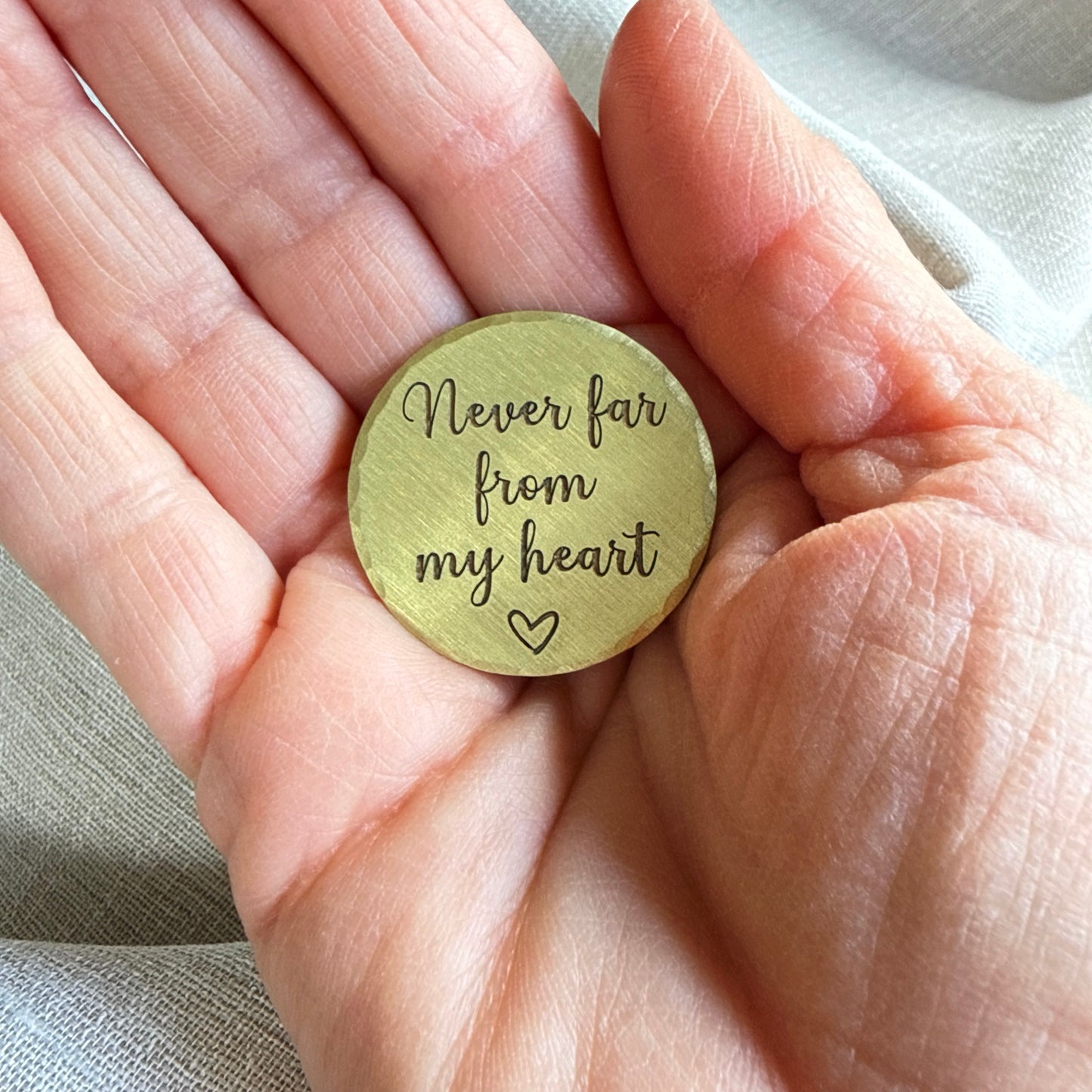Never Far From My Heart — Memorial Keepsake Coin