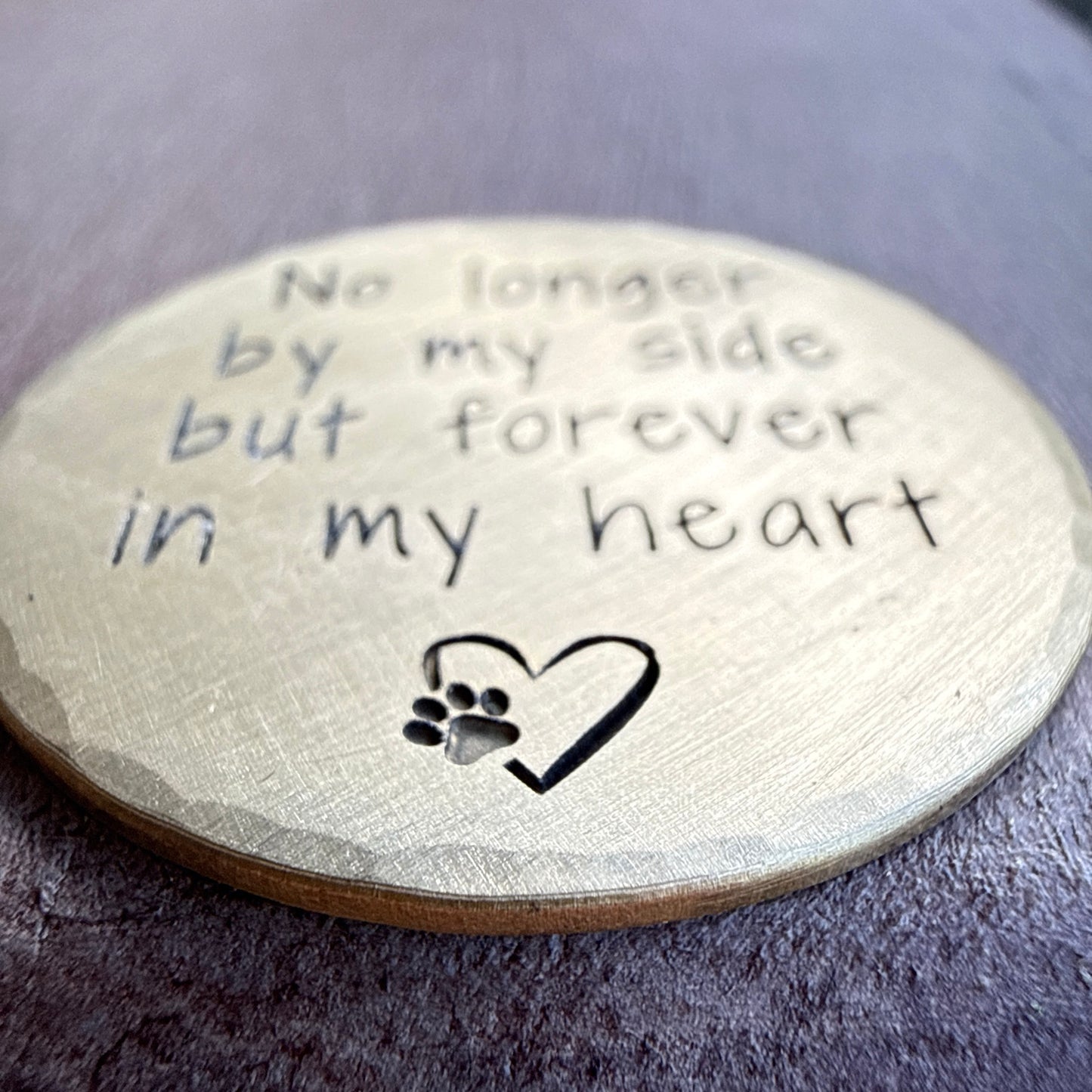 No Longer By My Side — Pet Memorial Keepsake Coin