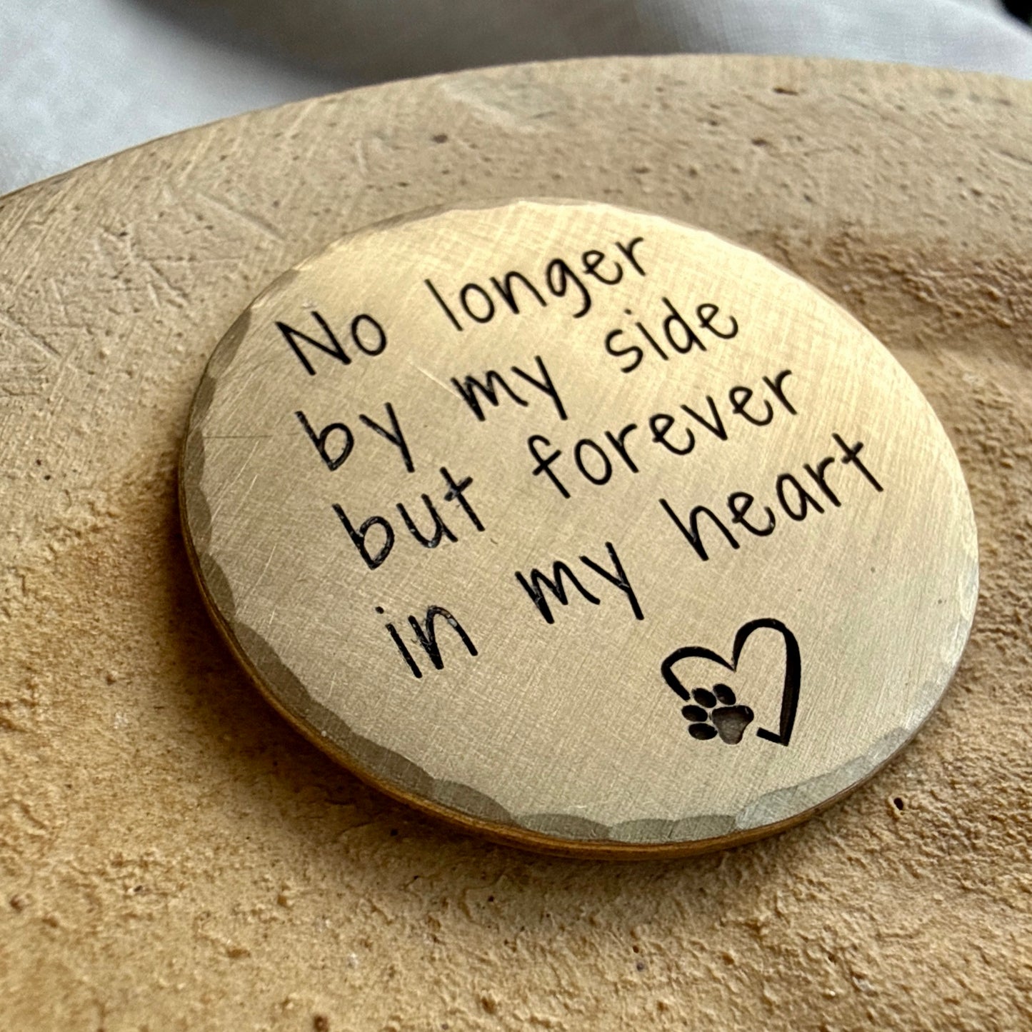 No Longer By My Side — Pet Memorial Keepsake Coin