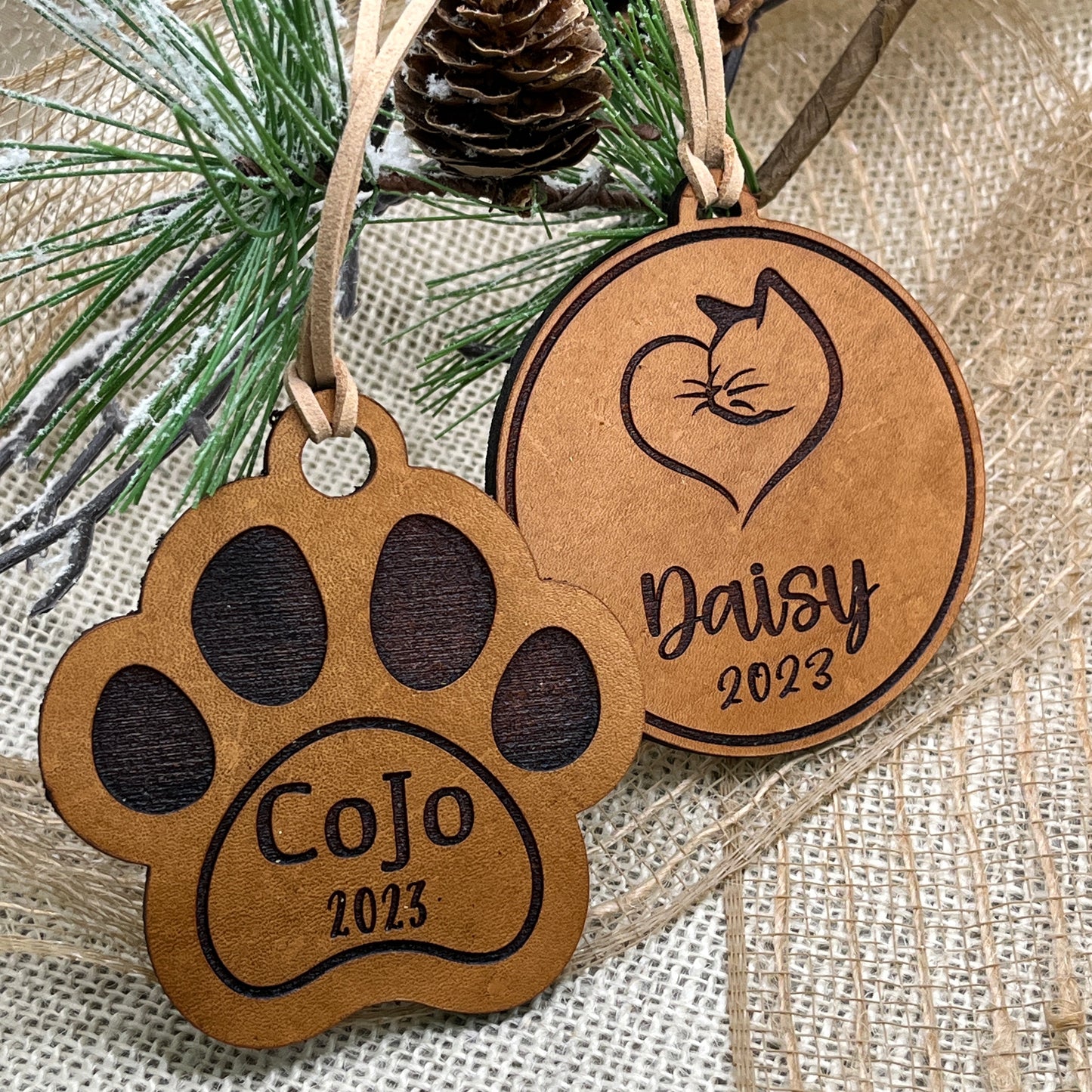 Dogs First Christmas Ornament - Pet Ornament Personalized 2023