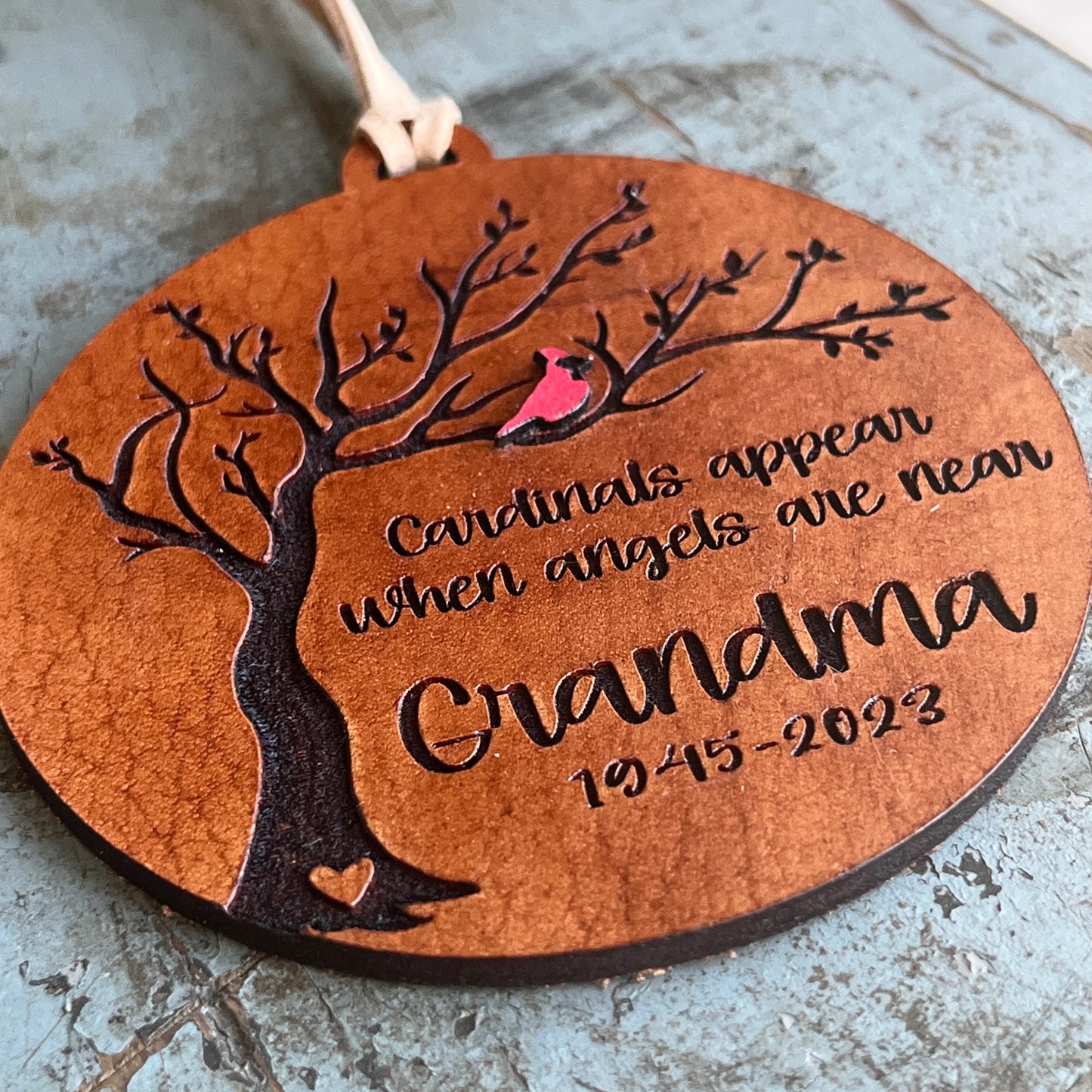 Cardinal Memorial Ornament – “Angels Are Near” Holiday Remembrance Gift