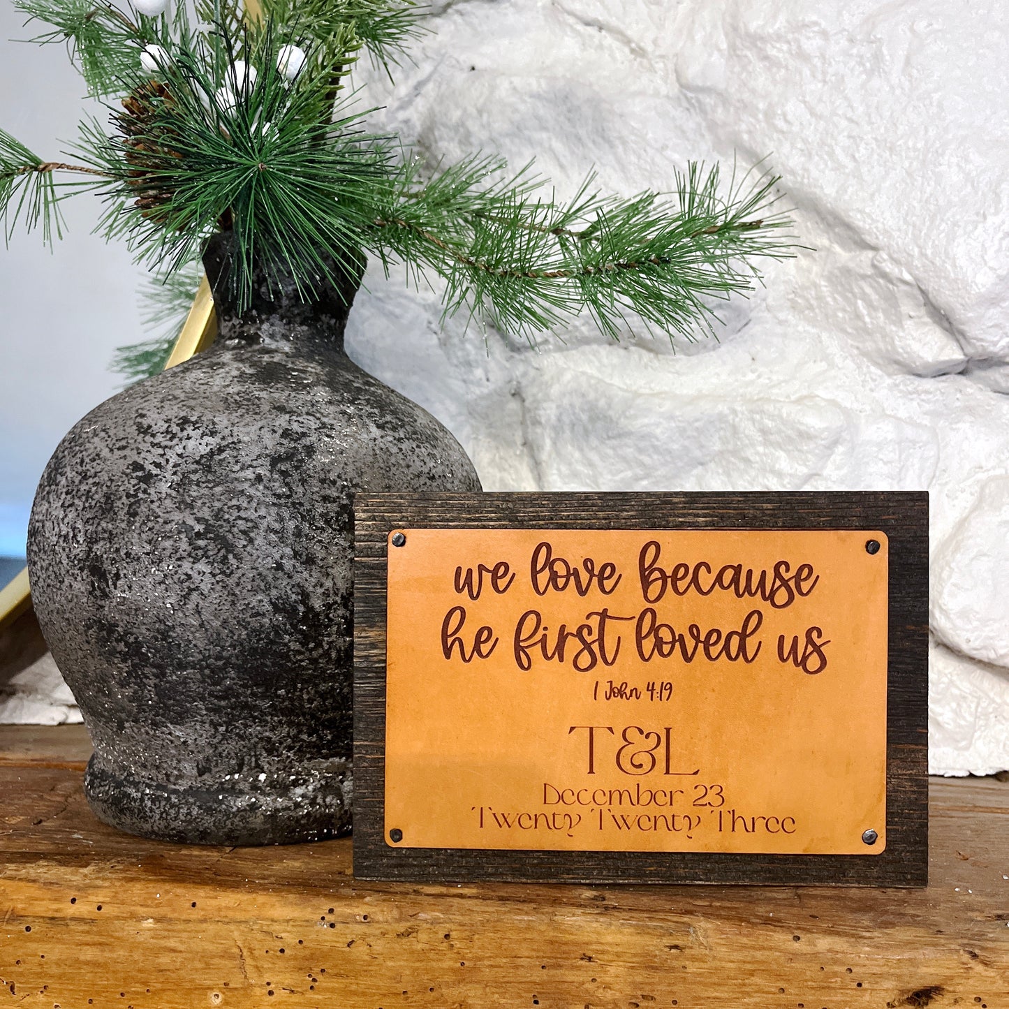 Christian Wedding Sign for Home, Rustic Christian Wedding Sign, Scripture Signs