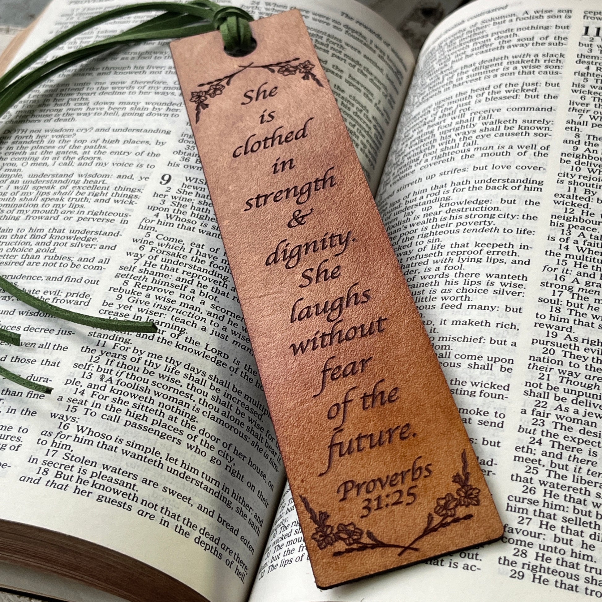 She is Clothed in Strength and Dignity bookmark