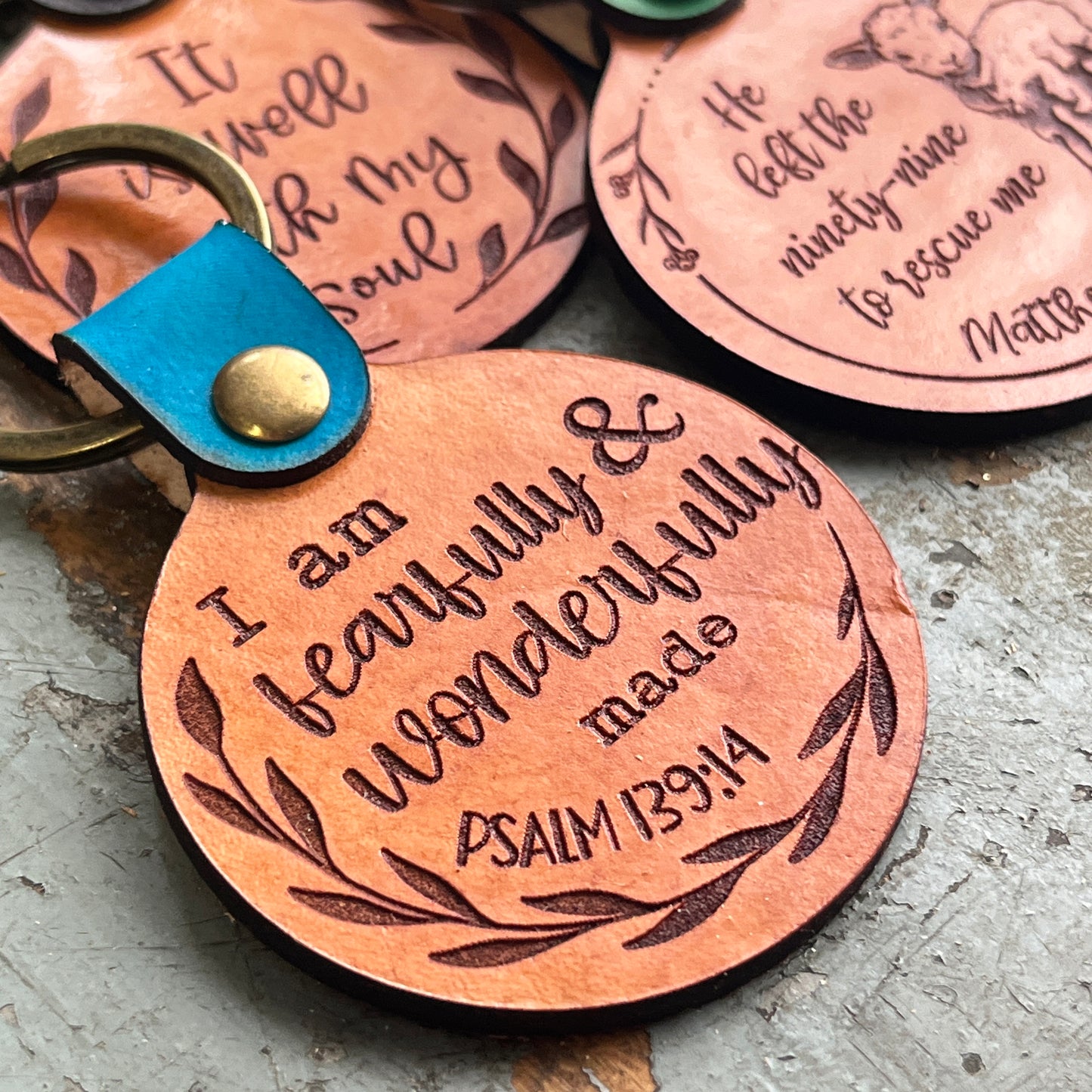 Fearfully & Wonderfully Made Psalm 139 Keychain – Christian Encouragement