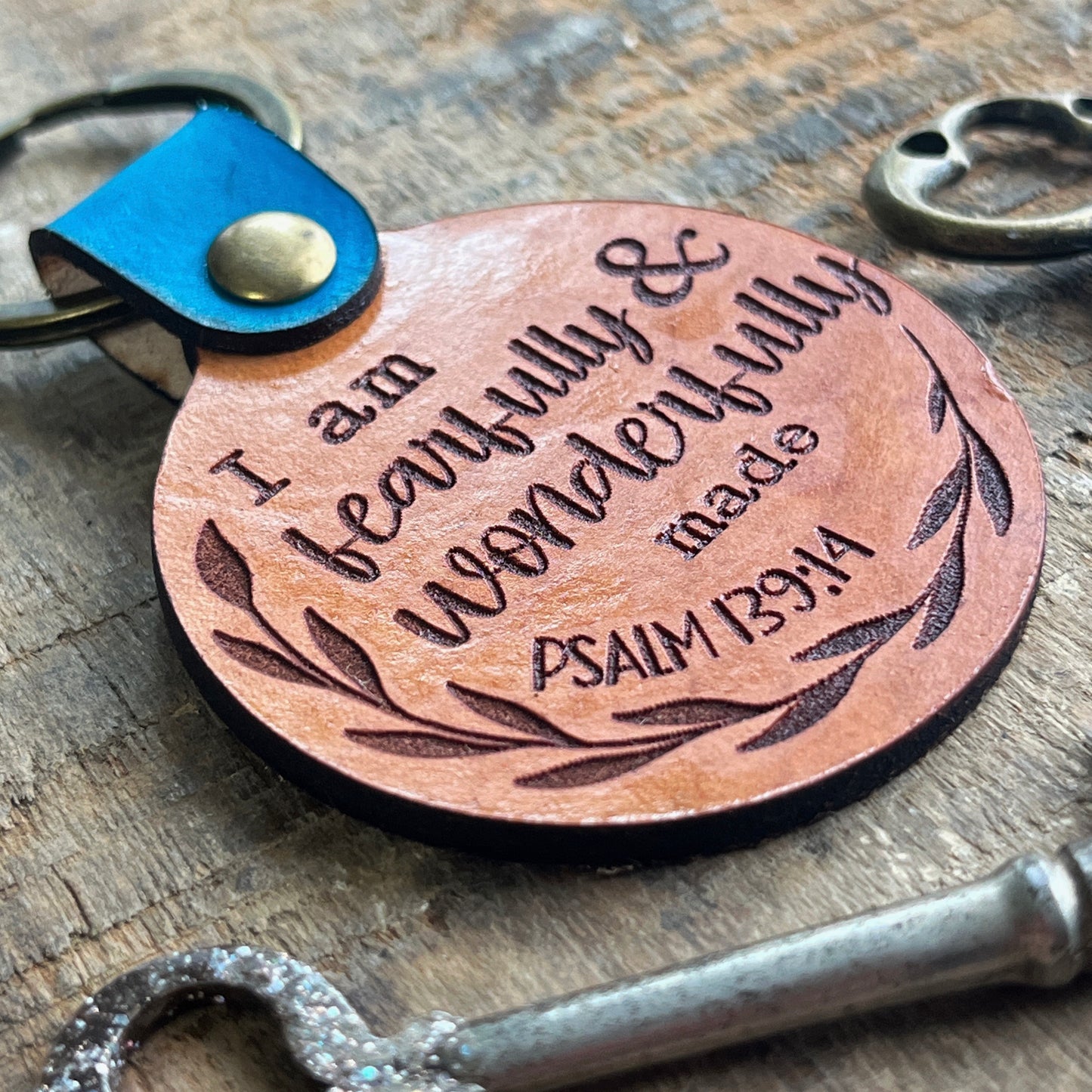 Fearfully & Wonderfully Made Psalm 139 Keychain – Christian Encouragement