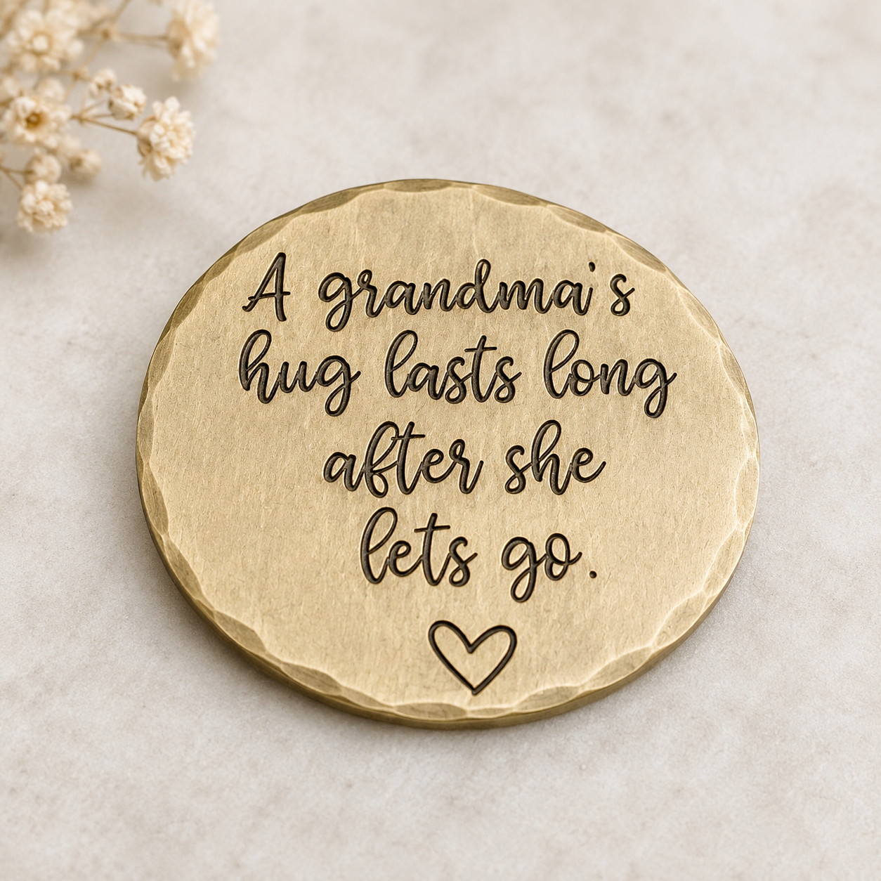 A Grandma’s Hug Lasts Long After She Lets Go — Memorial Keepsake Coin