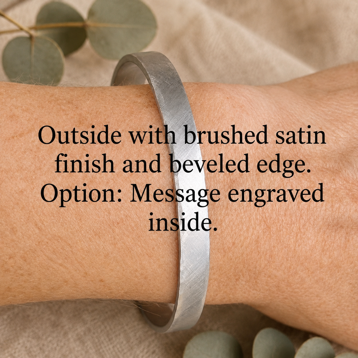 Personalized Secret Message Bracelet | Hidden Message Cuff Bracelet | Custom Encouragement Gift for Her