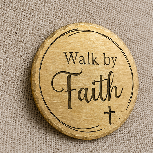 walk by faith coin