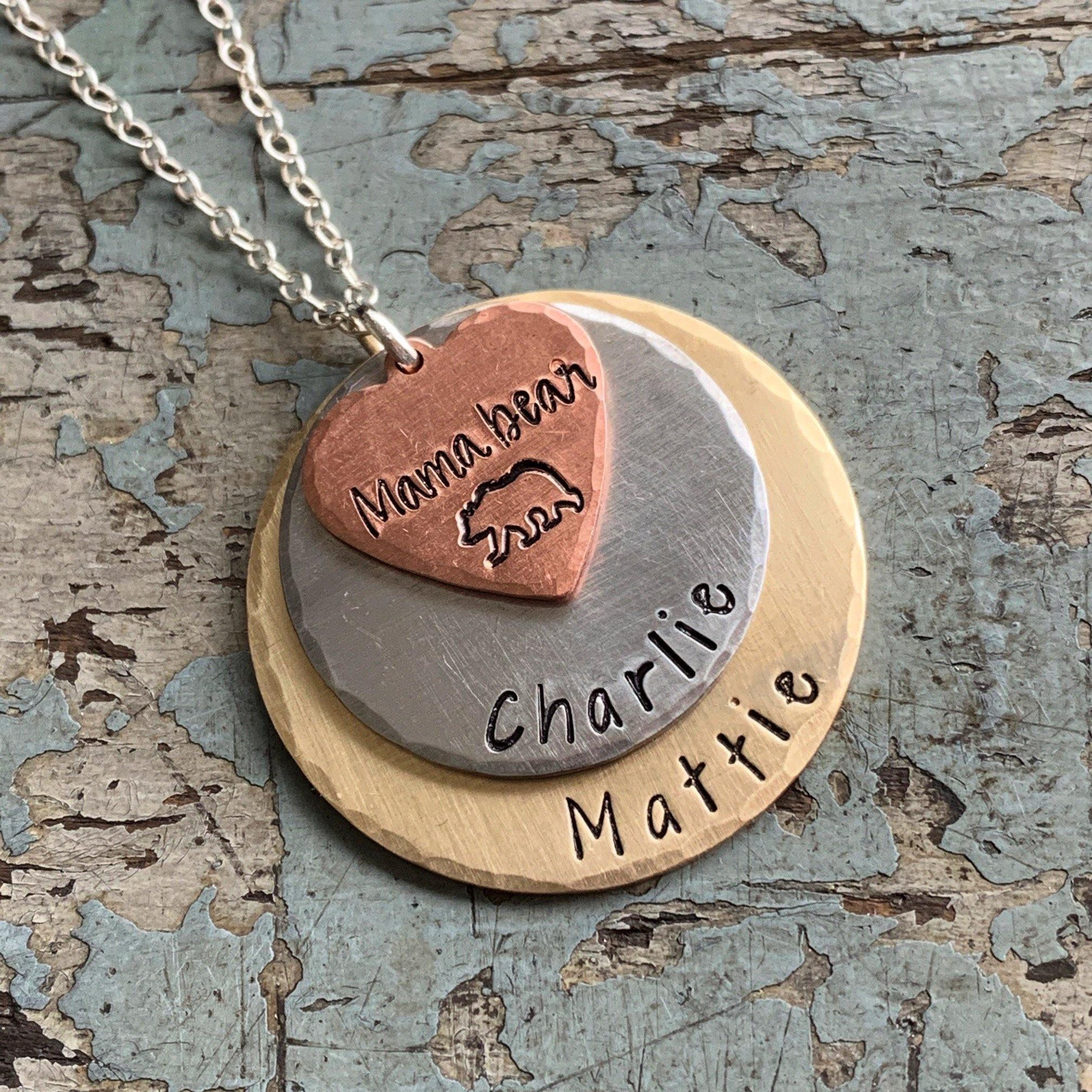 Gifts for Mom, Personalized Mom Engraved Custom Jewelry, Mom Necklace - KyleeMae Designs
