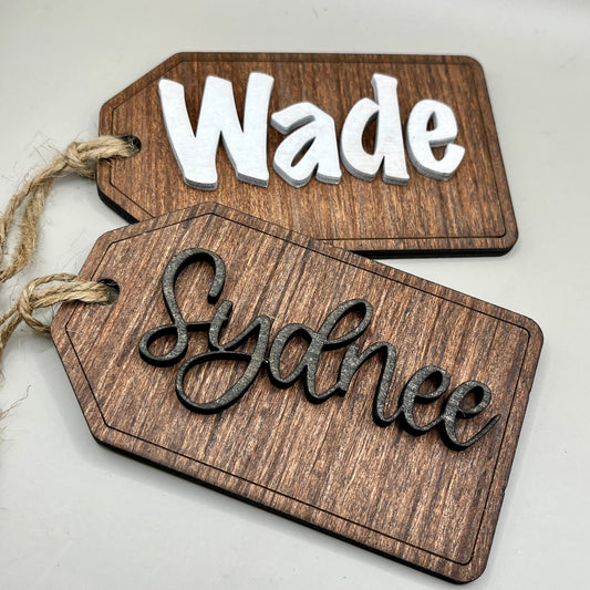 Personalized Wooden Gift Tags