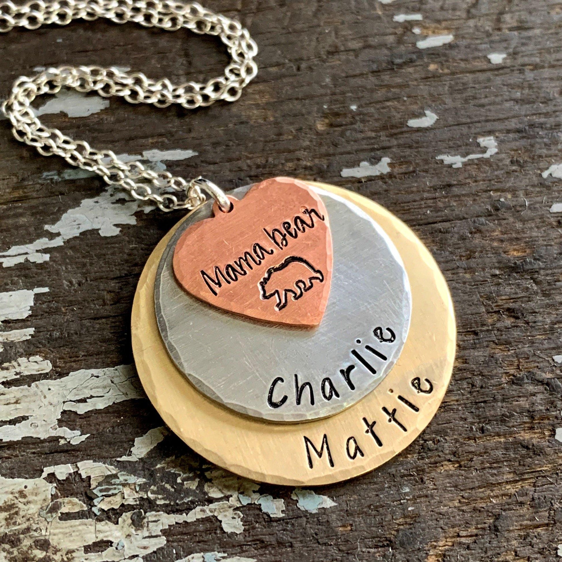 Gifts for Mom, Personalized Mom Engraved Custom Jewelry, Mom Necklace - KyleeMae Designs