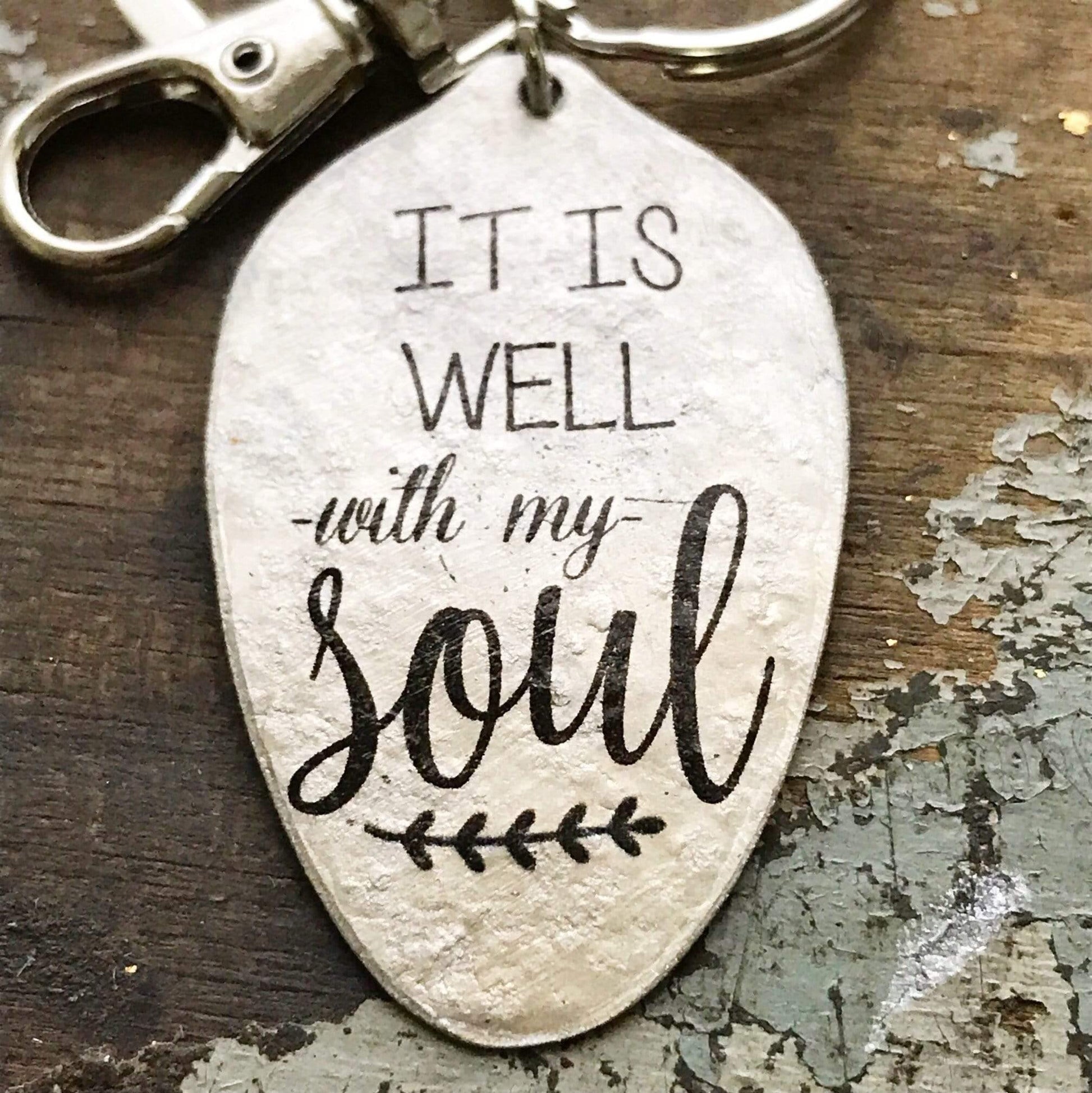 it is well with my soul keychain kyleemae designs