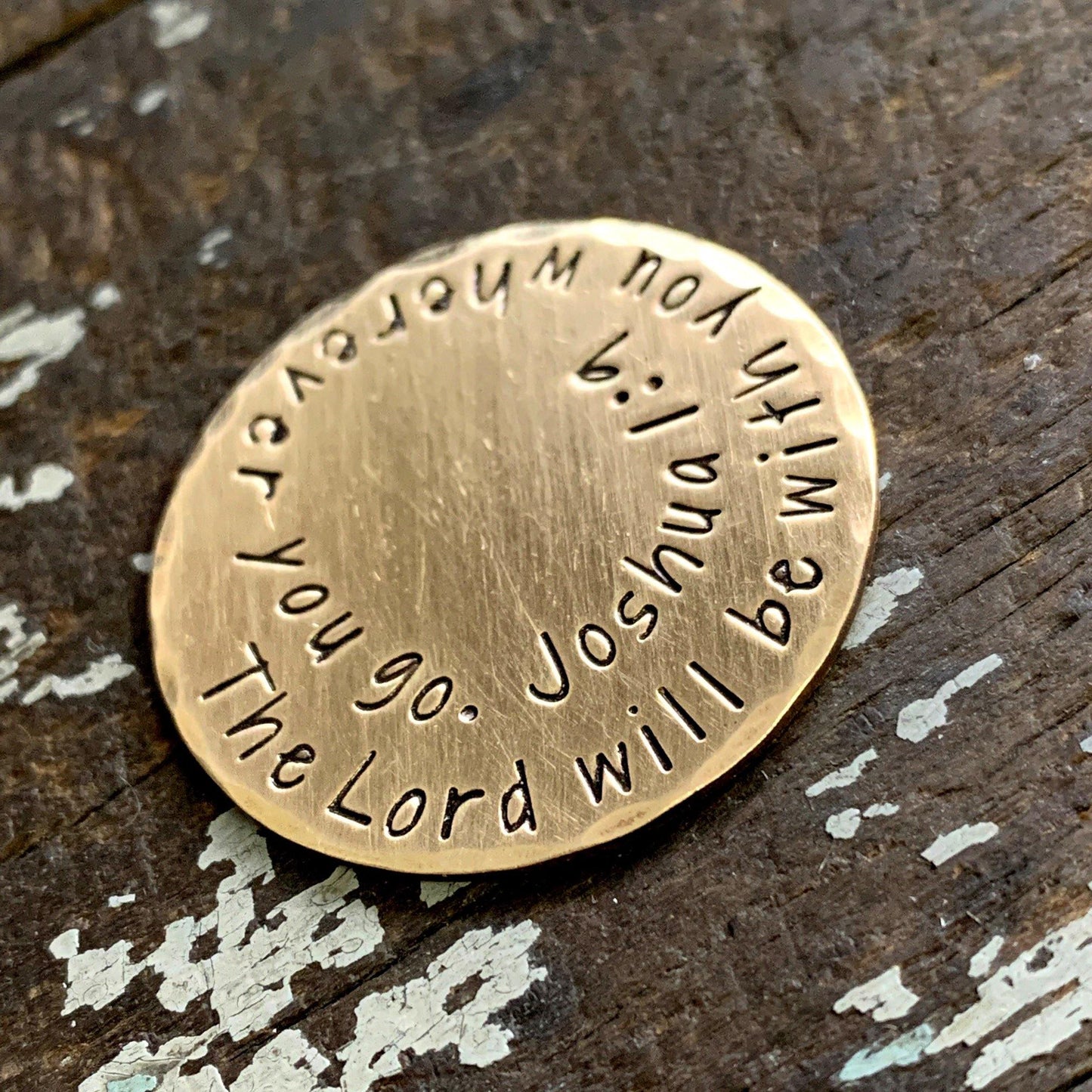 handmade brass coin