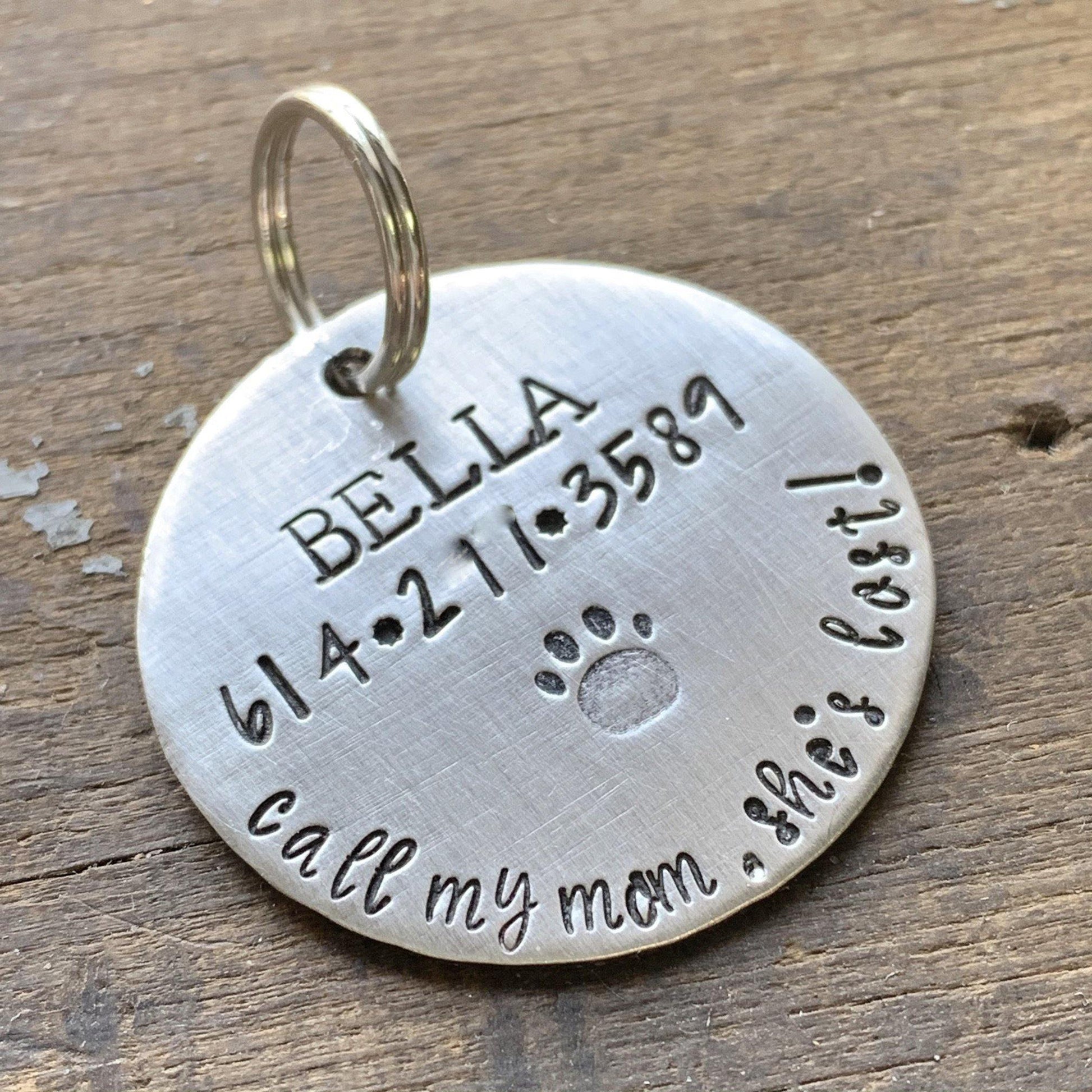 Sterling Silver Engraved Large Double Dog Tags With 