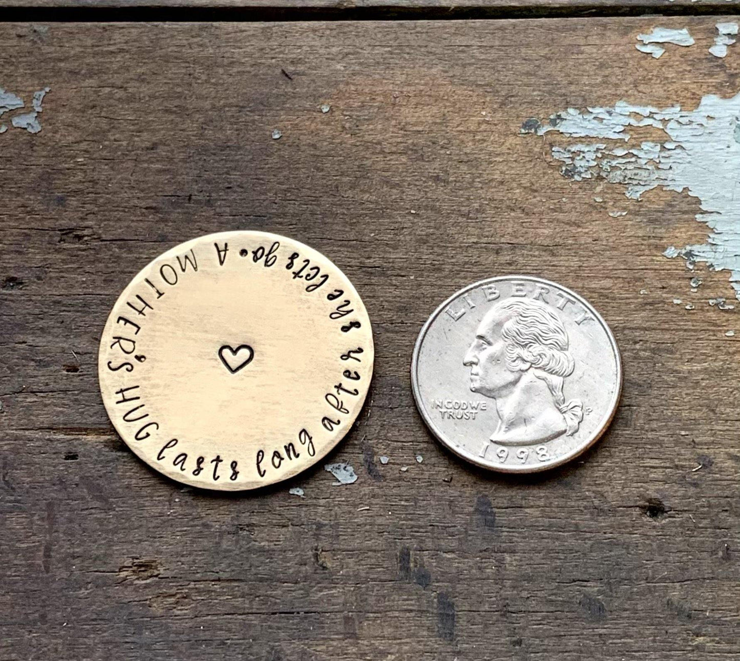 1.25" brass coin