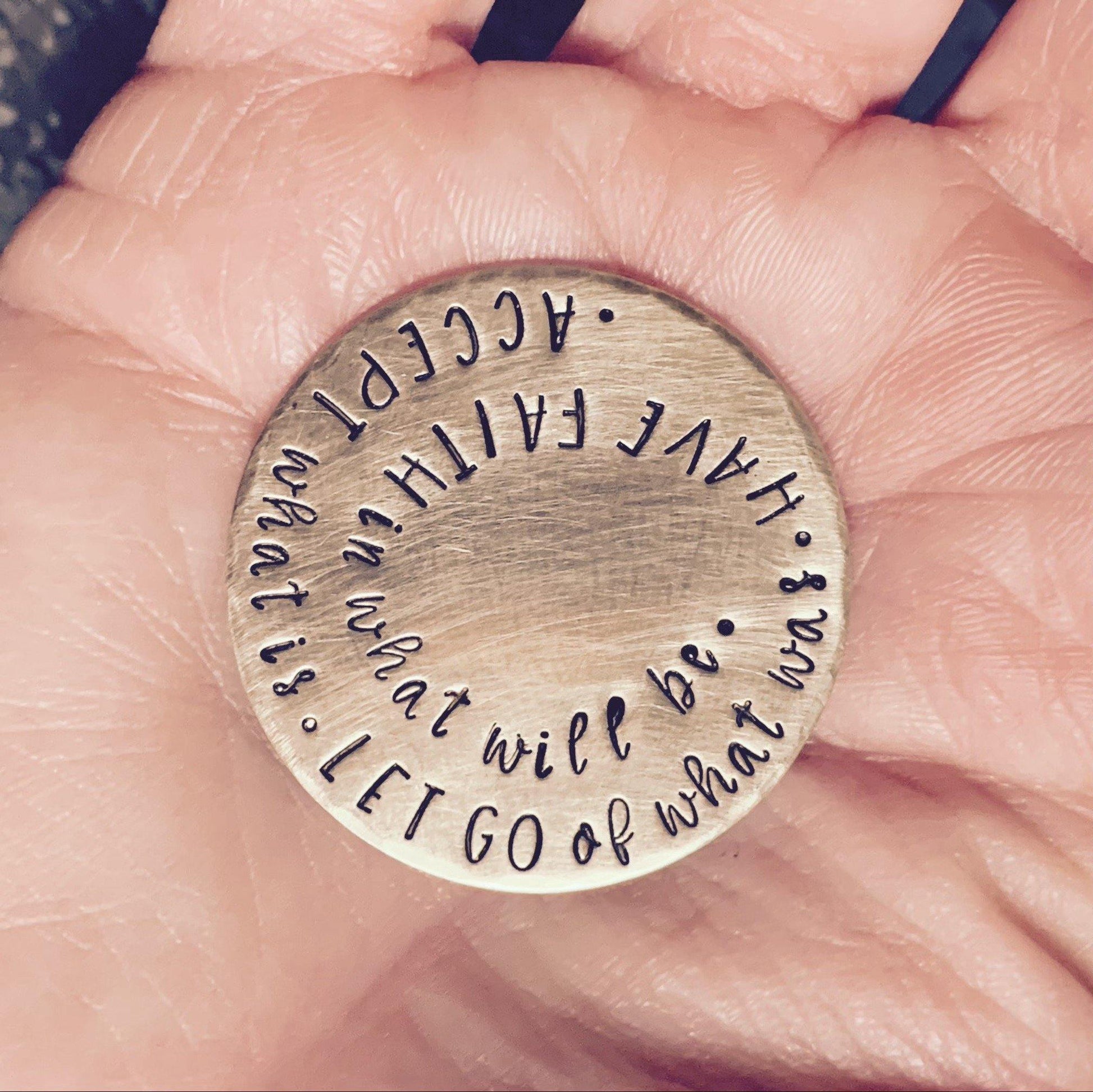 brass quote coin