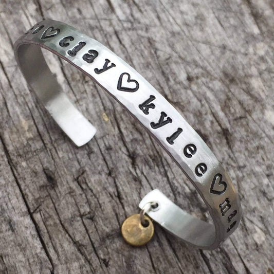kids name bracelet kyleemae designs